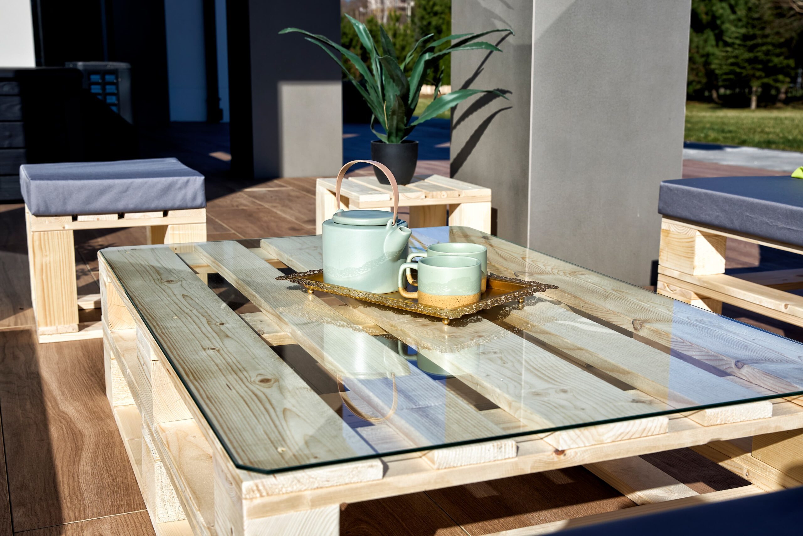 Stolik Kawowy CLASSIC - Meble Z Palet - 120x80cm - obrazek 5