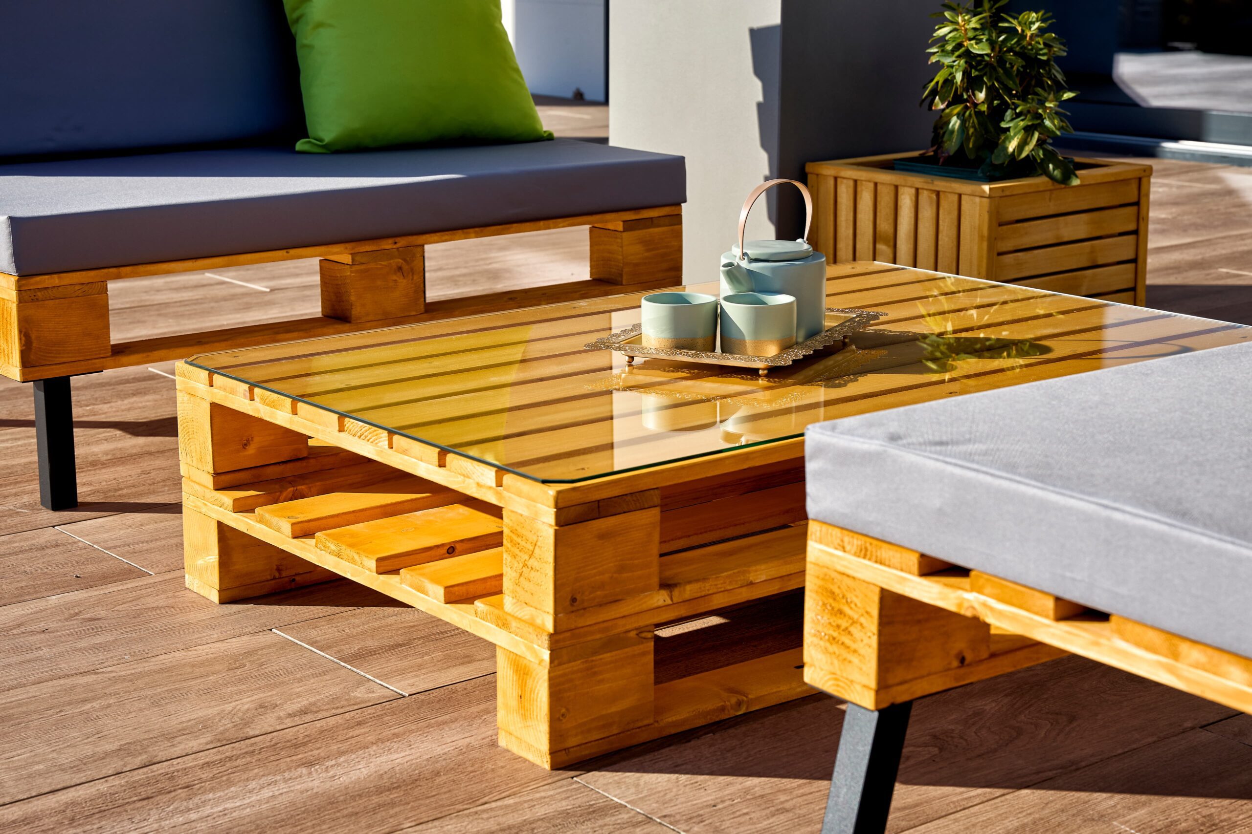 Stolik Kawowy CLASSIC - Meble Z Palet - 120x80cm - obrazek 4