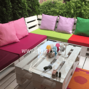 Narożnik z palet ogrodowy CLASSIC - Meble z palet 240x320cm