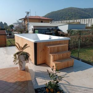 Basen ogrodowy wolnostojący 476x225x120 cm – KONGO SWIMSPA