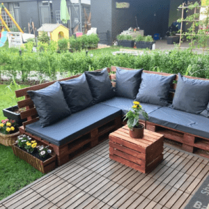 Narożnik - meble z palet CLASSIC - 240x200cm