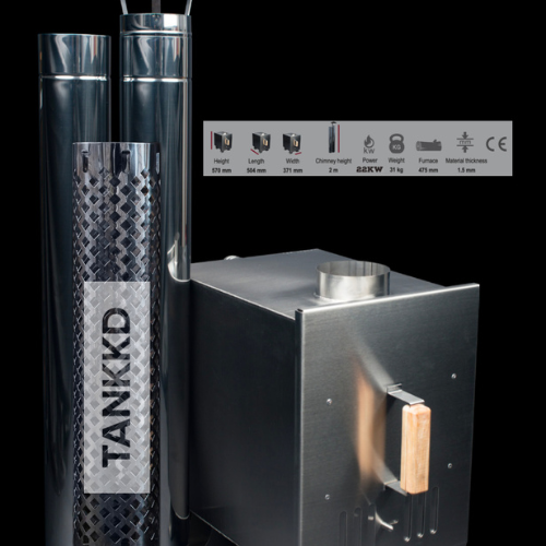 Piec opalany drewnem Tankkd Firebox 22kW