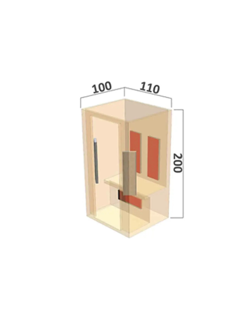 Sauna wewnętrzna INFRARED - In2 - obrazek 2