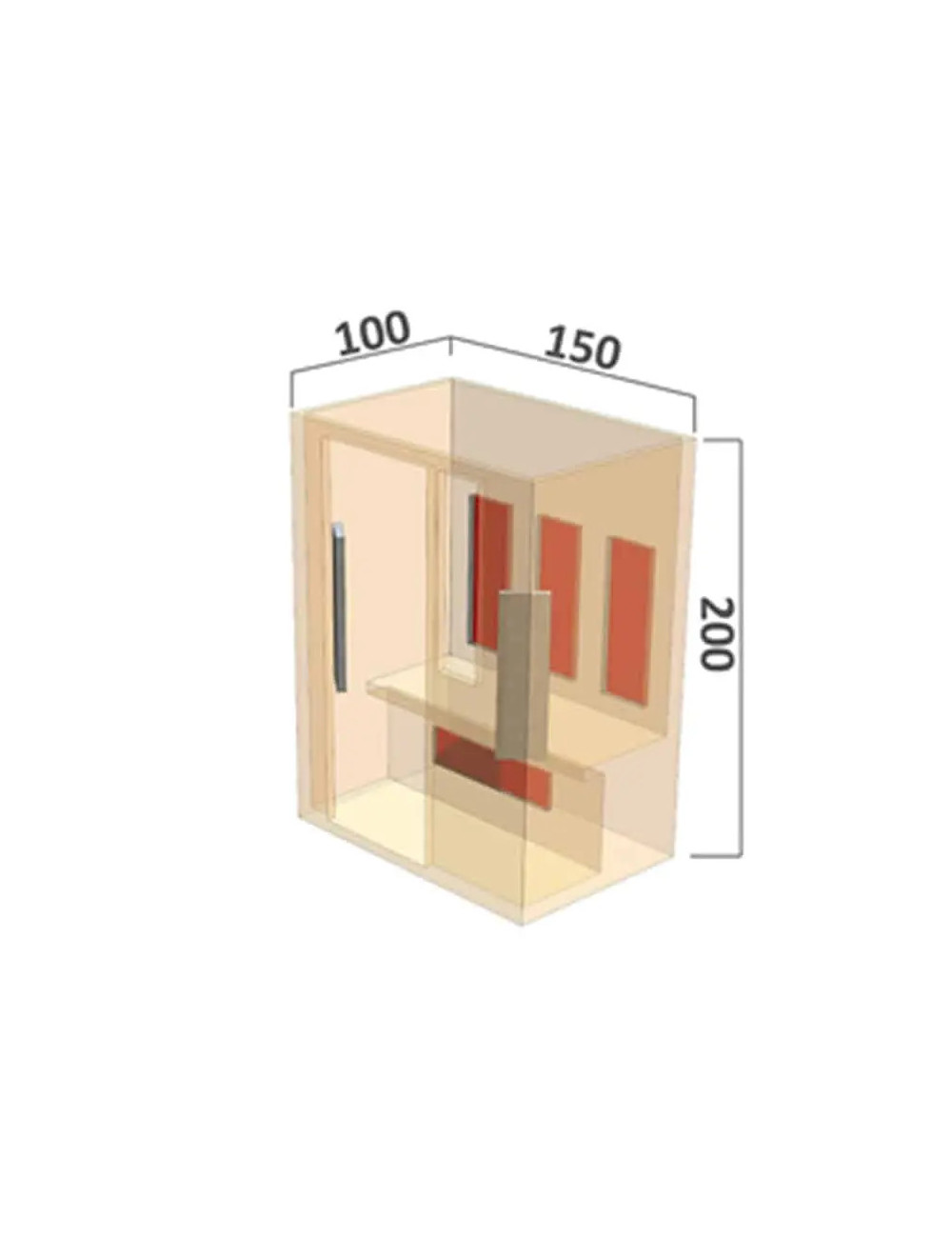 Sauna wewnętrzna INFRARED - In4 - obrazek 3