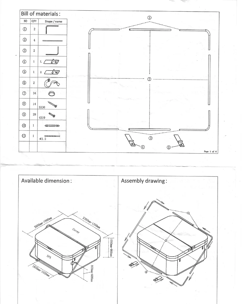 Podnośnik Do Pokrywy Wanny SPA - obrazek 4